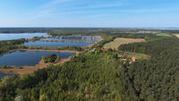 Blick auf die Fischteiche